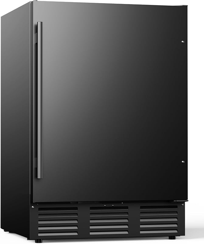 24 Inch Stainless Steel Beverage Refrigerator, 180 Can Under Counter F