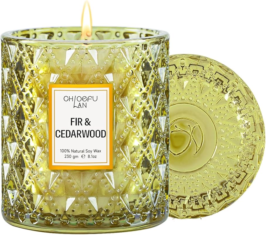 Chloefu LAN Fir & Cedarwood Luxury Soy Candle