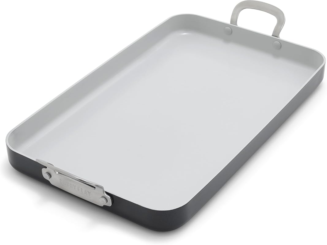 GreenPan x Bobby Flay 18x11 Inch Ceramic Nonstick Double Burner Griddl