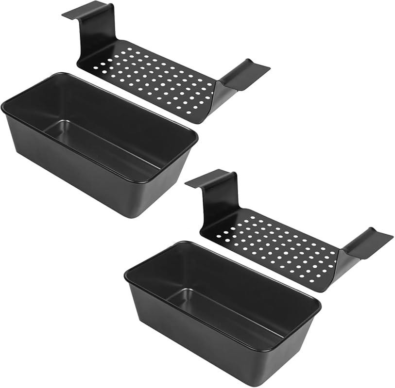 2-Pack Nonstick Meatloaf Pan with Drain Tray, 9x5 Inch for Healthy Bak
