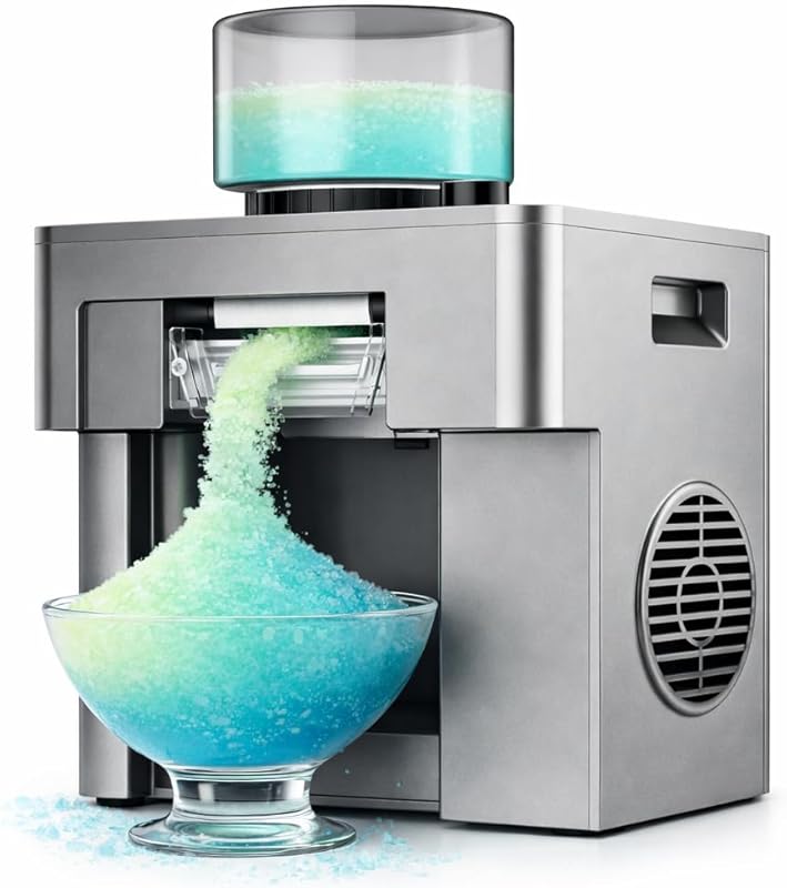 Home Shaved Ice & Snow Cone Maker, 60s Fast, 15 Textures, Quiet, No Pr