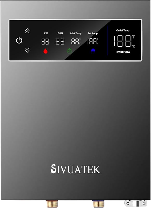 SIVUATEK 14kW 240V Electric Tankless Water Heater, Instant Hot Water f