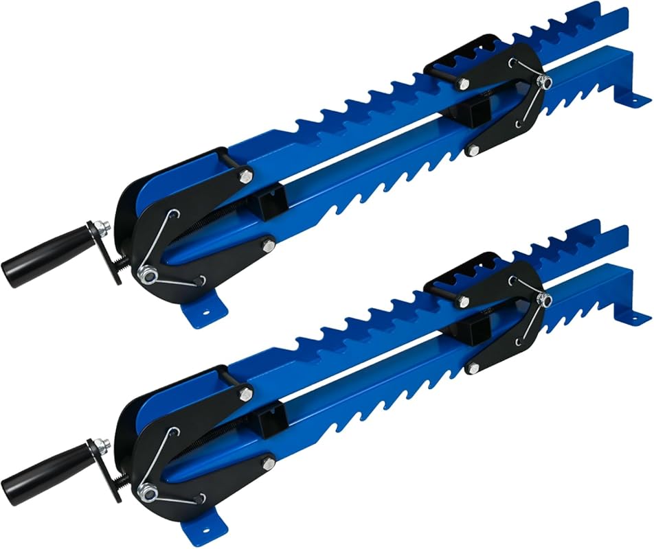 Mini Deluxe Panel Clamps 2-Pack with Storage Rack for Cutting Boards &