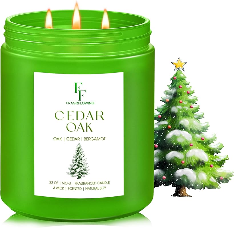 Cedar Oak Christmas Tree Scented Candle
