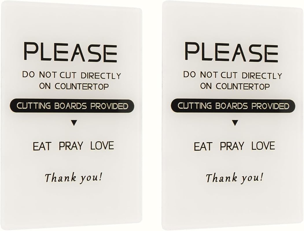Kitchen Countertop Reminder Sign: 