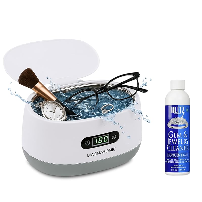 Magnasonic Ultrasonic Cleaner with 20oz Tank & Digital Timer for Retai