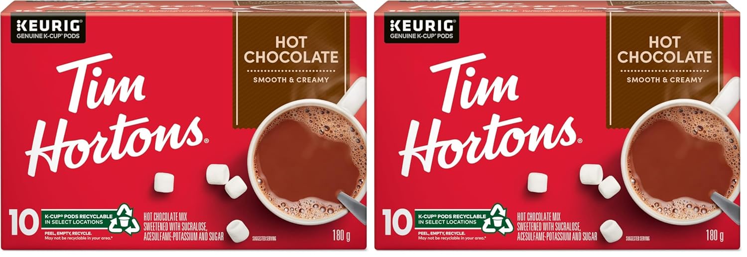 Tim Hortons Original Hot Chocolate K-Cup Pods, Single Serve Keurig Com