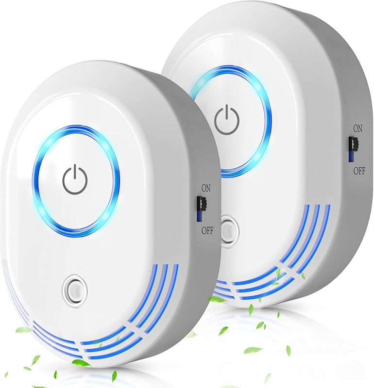 2-Pack Plug-in Ozone Odor Eliminator & Air Ionizer for Home, Kitchen,
