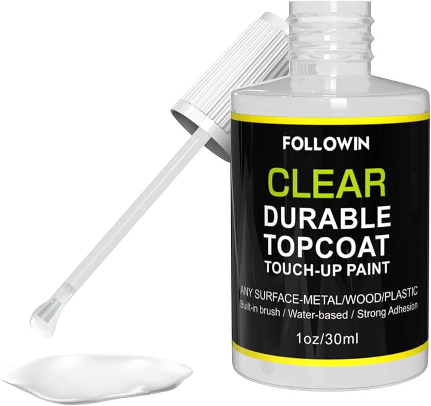FOLLOWIN Automotive Gloss Clear Coat Touch Up Paint – Water-Based Topc