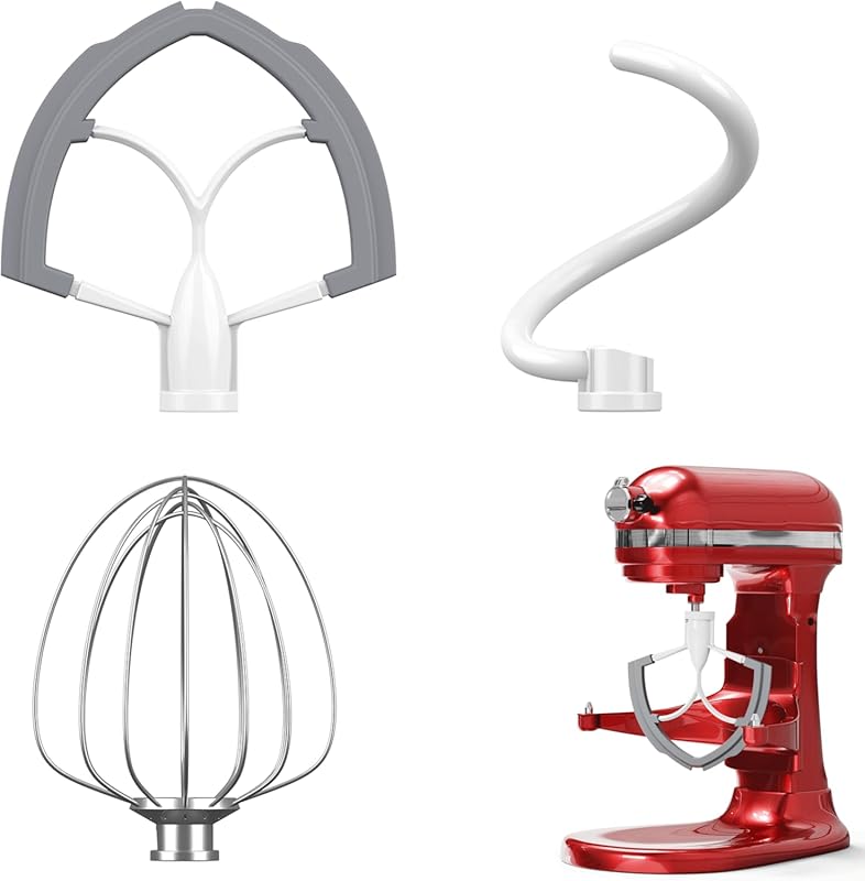 KitchenAid 6 Quart Lift Mixer Attachments: 3-Piece Set with Wire Whip,
