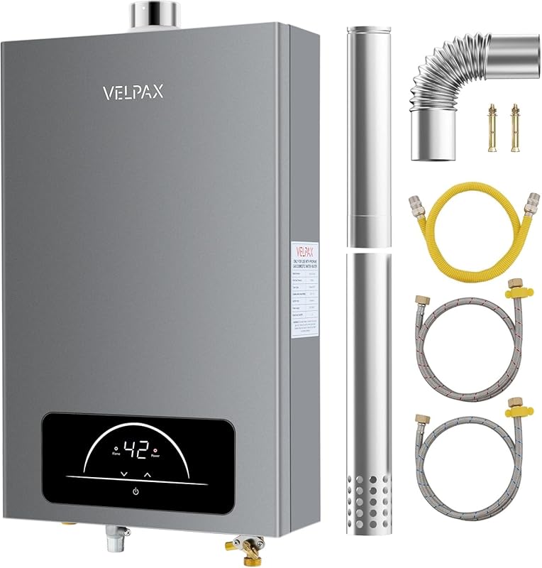 Indoor Instant Propane Gas Tankless Water Heater, 4.74 GPM, 18L, with 