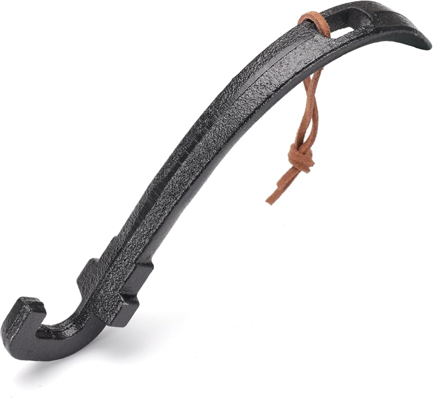 Universal Cast Iron Grill Lifter for Safe Handling of Cooking Grates o