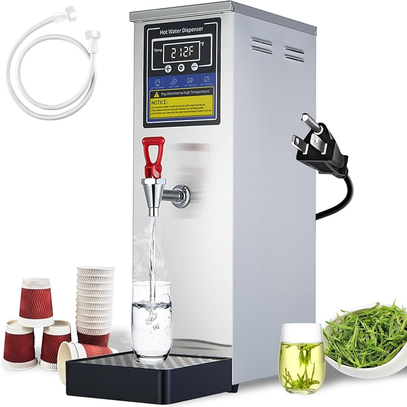 Commercial 1600W Stainless Steel Hot Water Dispenser, Quick Heating Bo