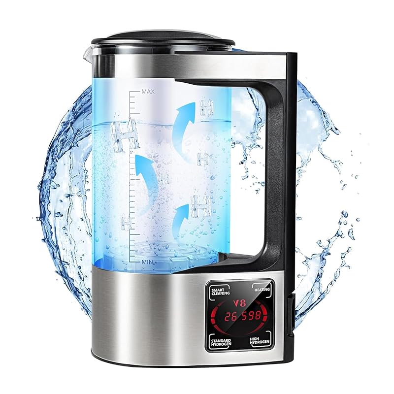 68oz Hydrogen Water Bottle Generator with SPE & PEM Technology for Alk