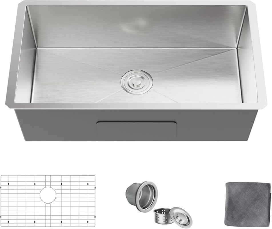 28-inch Undermount Single Bowl Kitchen Sink