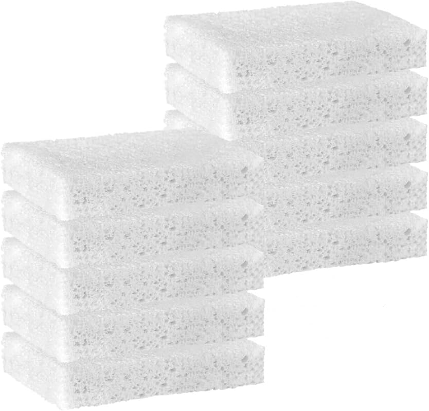 YoleShy 10 Pack Natural Compressed Cellulose Sponges for Dishes, Non-S