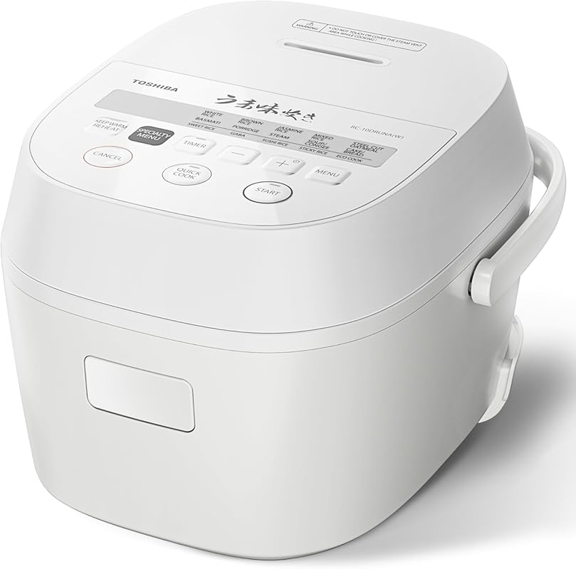 TOSHIBA OriginTaste 5.5-Cup Fuzzy Logic Rice Cooker, 15-in-1 Functions