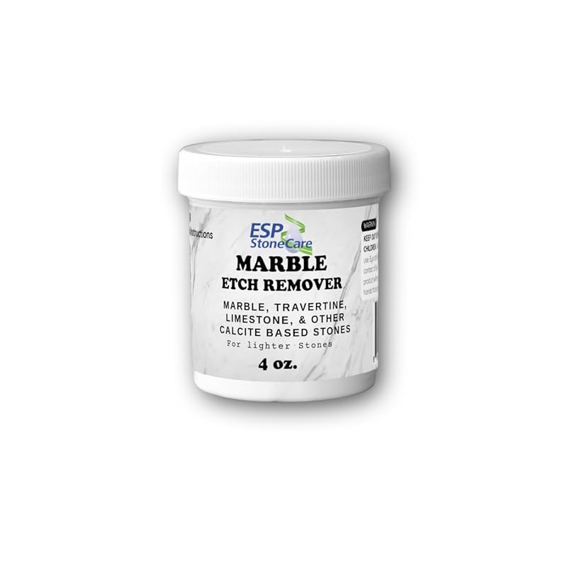 Marble Etch Remover Polishing Powder (4 oz): Removes Etching & Acid Da