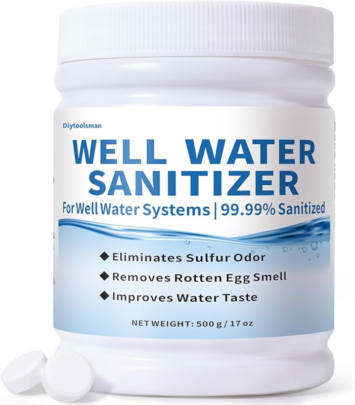 Well Water Purification Tablets: Eliminates Sulfur Odors, Iron Buildup