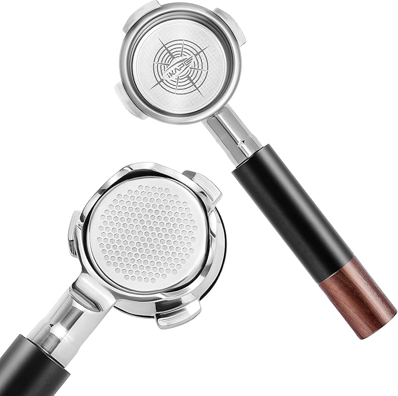 IKAPE 54mm Bottomless Naked Portafilter with 18g Basket for Breville B