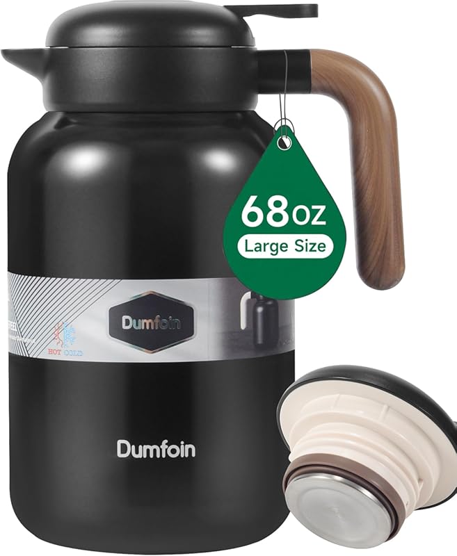 68oz/2L Thermal Coffee Carafe – Insulated Stainless Steel Vacuum Caraf