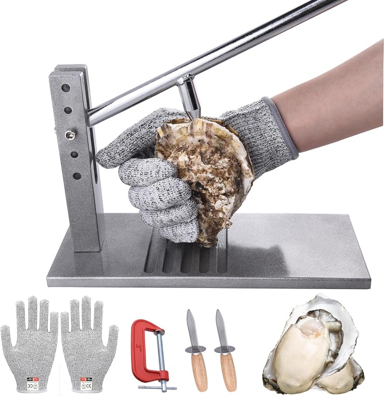 HILAZA Oyster Shucking Tool, Shucker Machine, and Opener Kit for Easy 