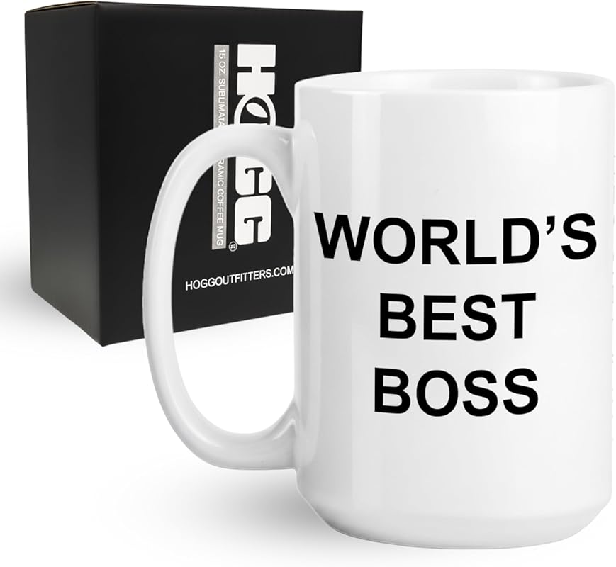 Hogg 15oz Ceramic World's Best Boss Coffee Mug, The Office Michael Sco