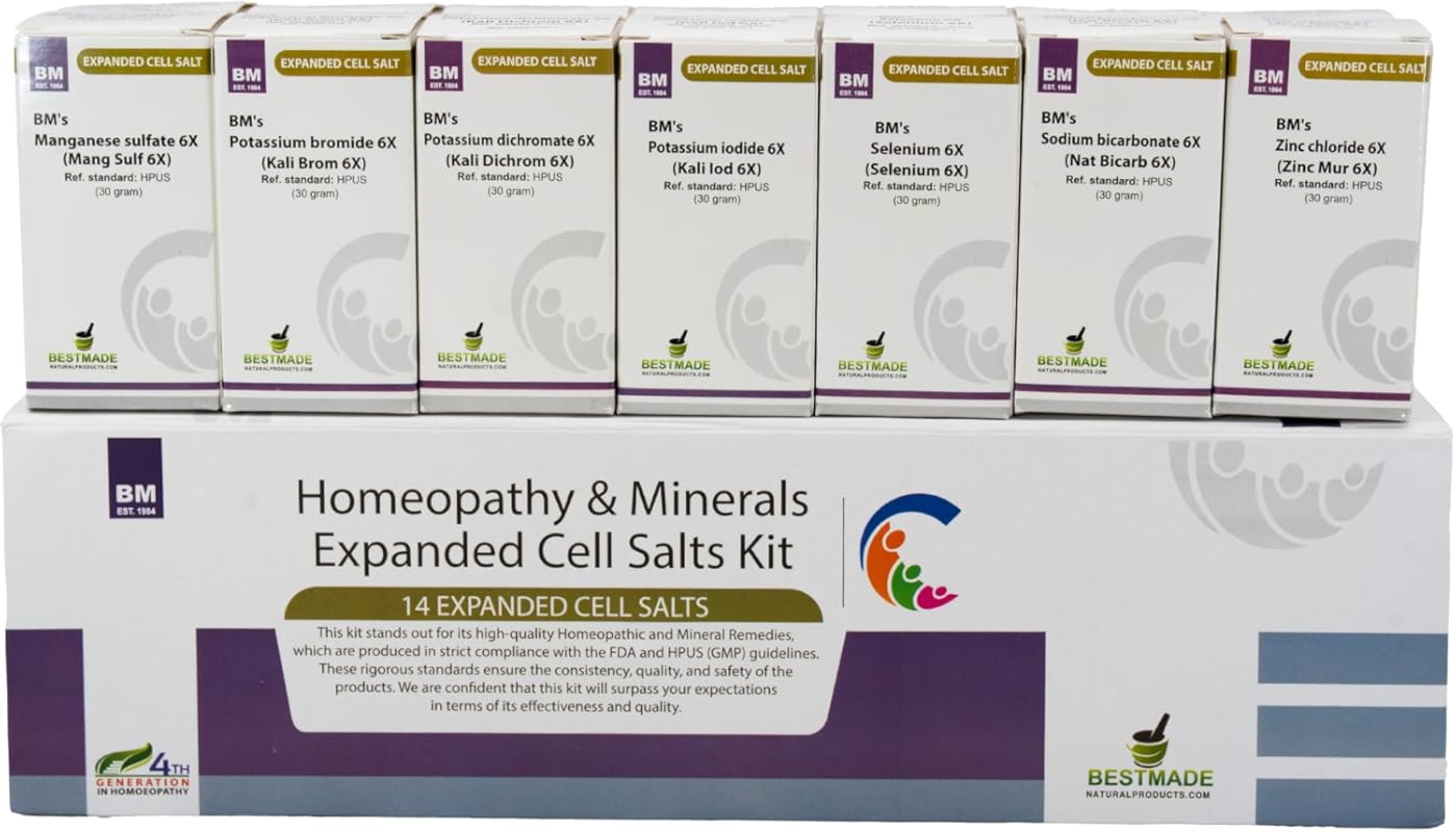 Bestmade Expanded Cell Salt Kit – 14 Advanced Homeopathic Remedies for