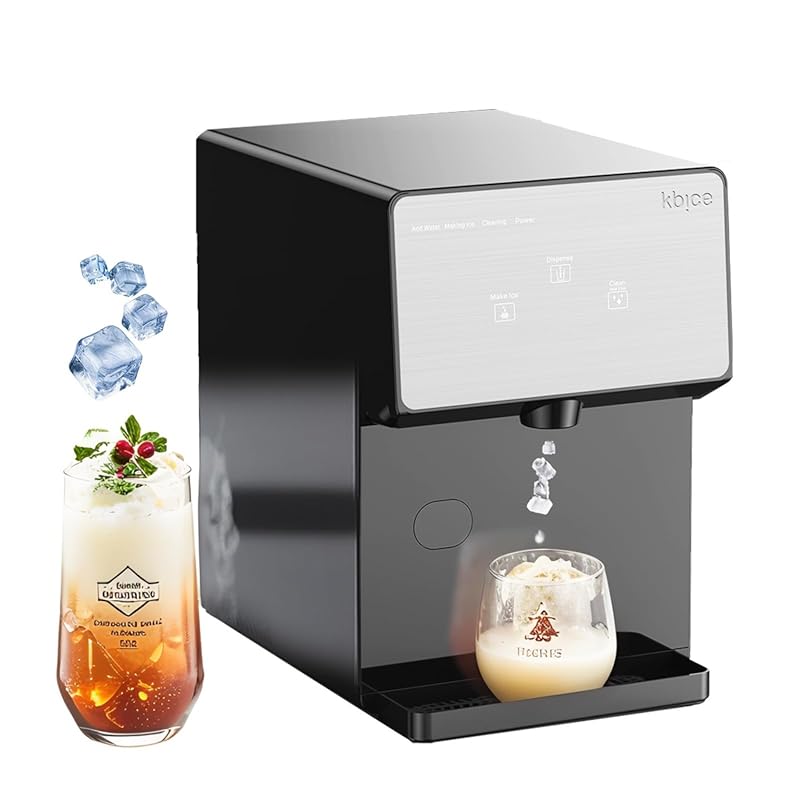 Countertop Nugget Ice Maker with Chewable Soft Ice, 35lbs/24Hrs High C