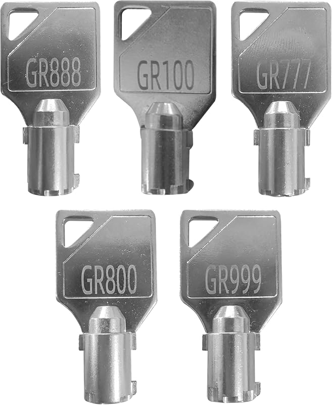5-Pack Key Set for Speed Queen Commercial Washer Dryer, Coin-Op Laundr
