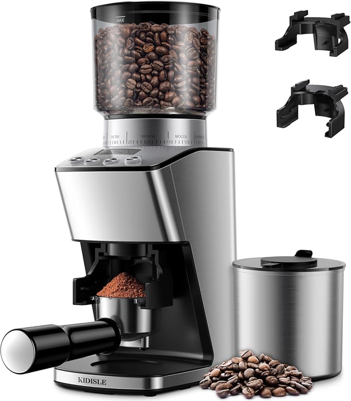 Electric Conical Burr Coffee Grinder for Home with 51 Settings, Precis