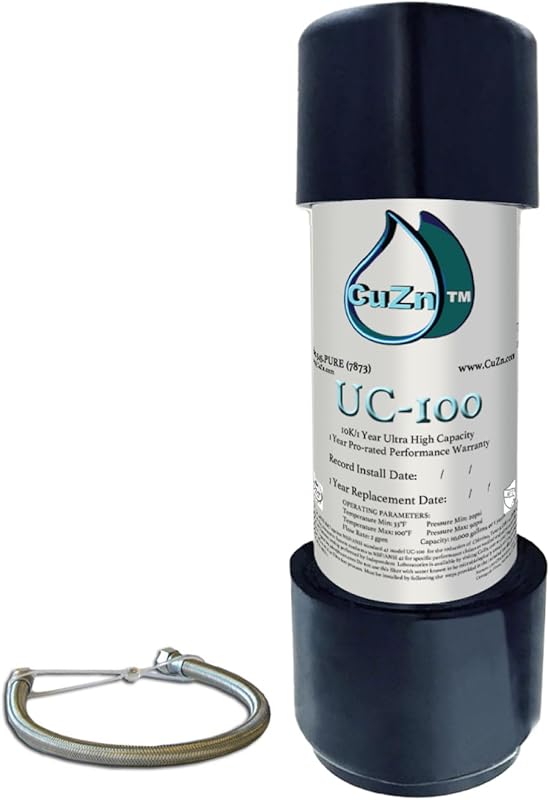 CuZn Under Sink Water Filter for Faucet – 10K Gallons, Reduces PFAS, L