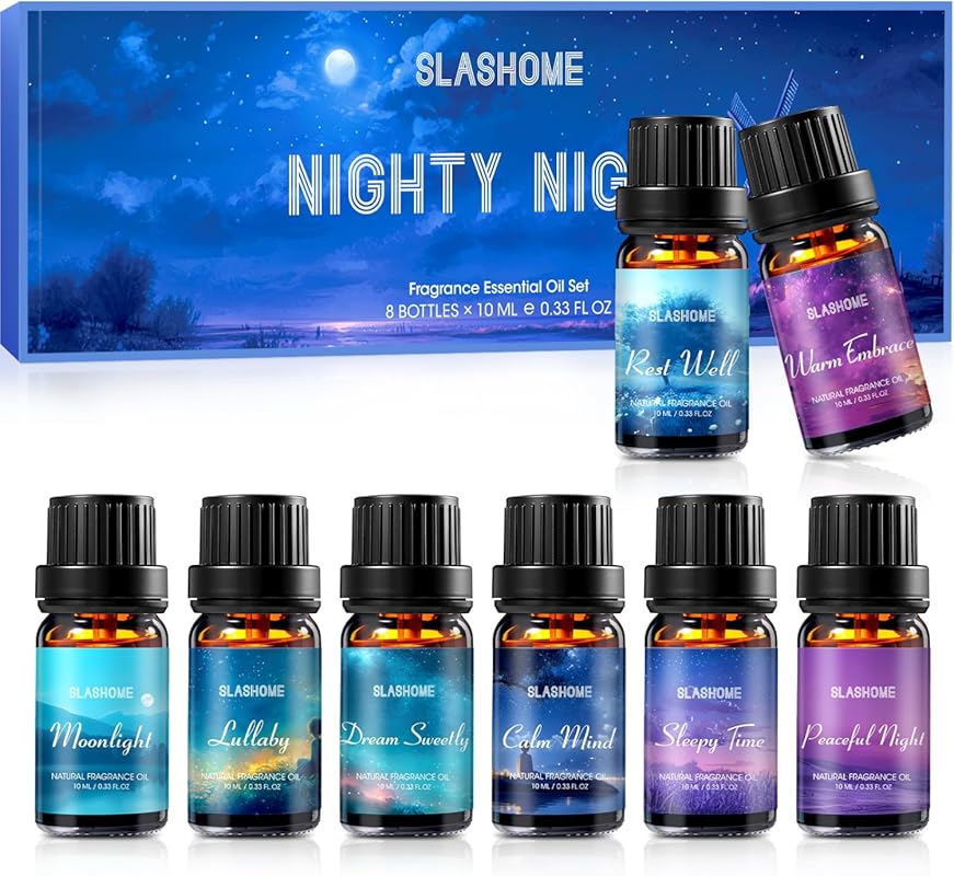 8 Pack Aromatherapy Essential Oils for Diffusers & Humidifiers – Relax