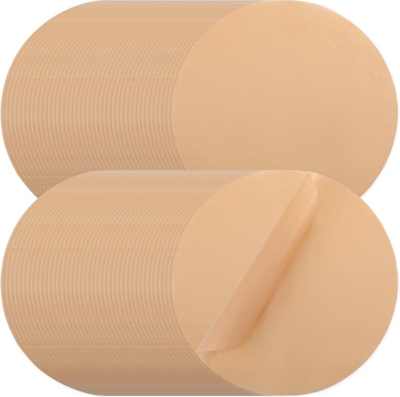 80 Pcs Unbleached Round Parchment Paper, 20 Inches, Non-Stick Liners f