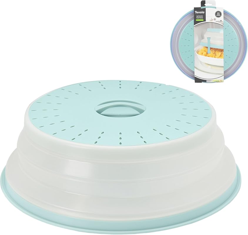 Tovolo Large 13-Inch Collapsible Silicone Microwave Splatter Cover, Ve