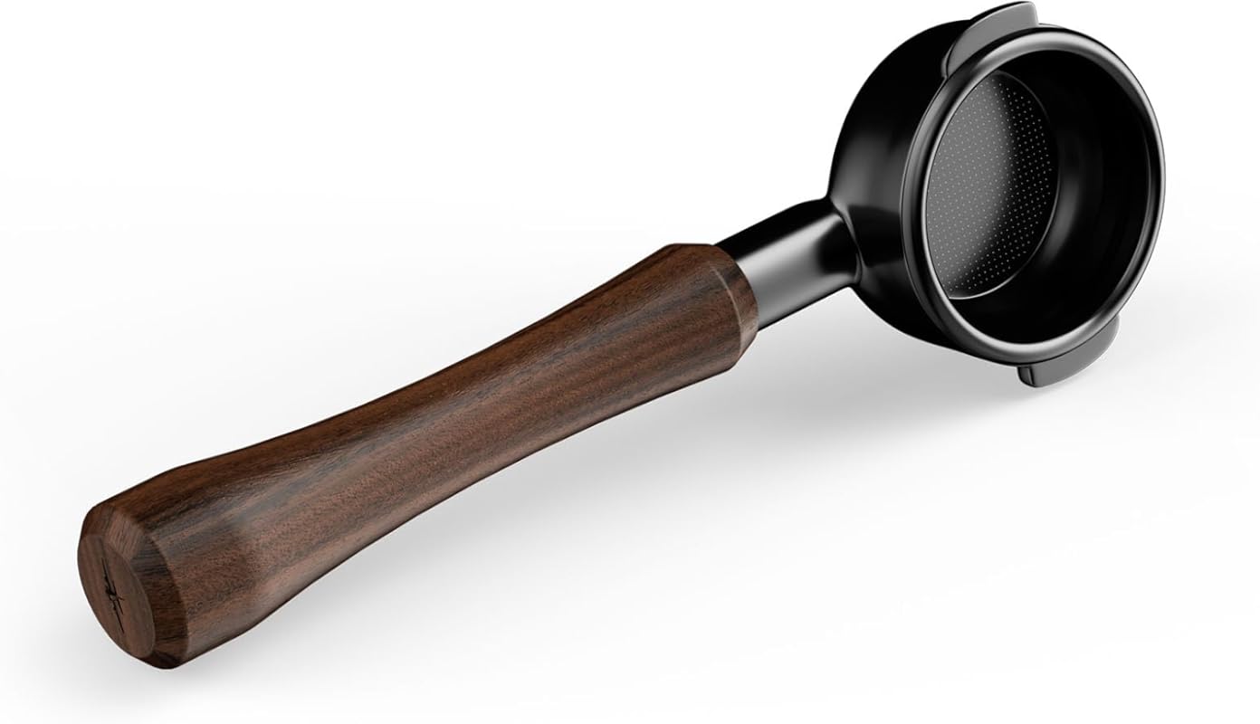 MHW-3BOMBER 58mm Bottomless Portafilter (Wood Handle) for E61, Flair 5