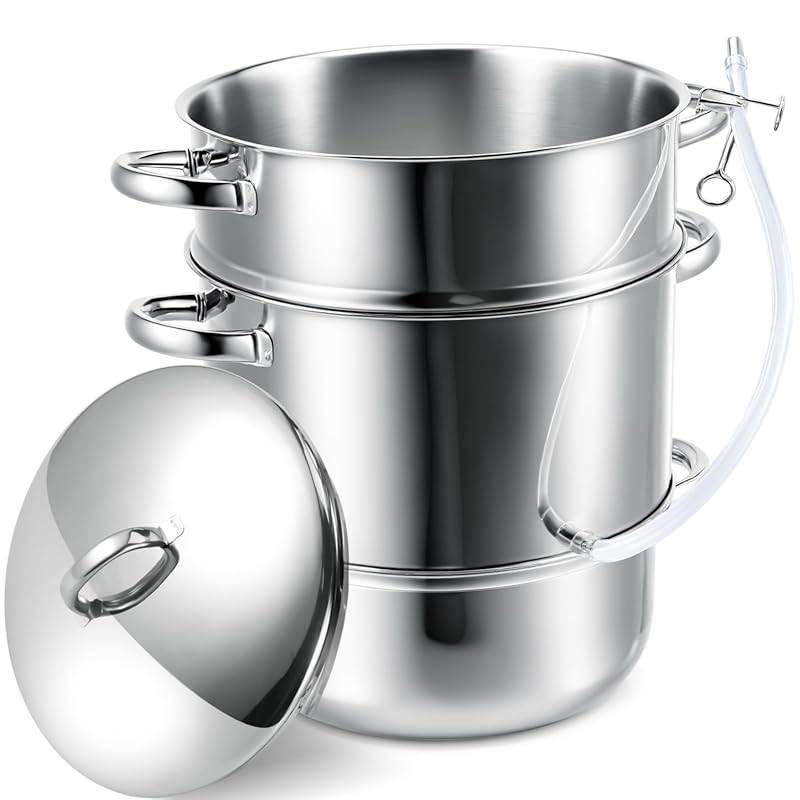 Suclain 1.2 Gallon Stainless Steel Water Distiller for Home & All Stov