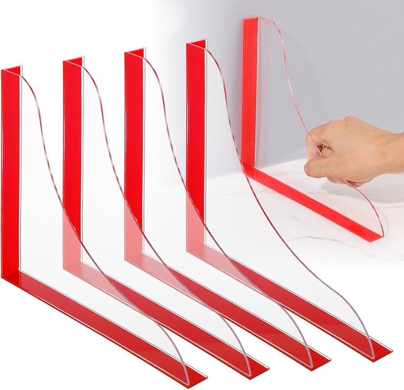 4-Pack Clear Acrylic Shower Splash Guards