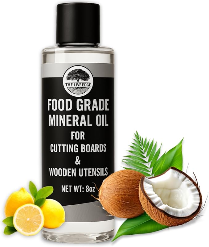 8oz Food Grade Mineral Oil Wood Conditioner for Cutting Boards, Utensi