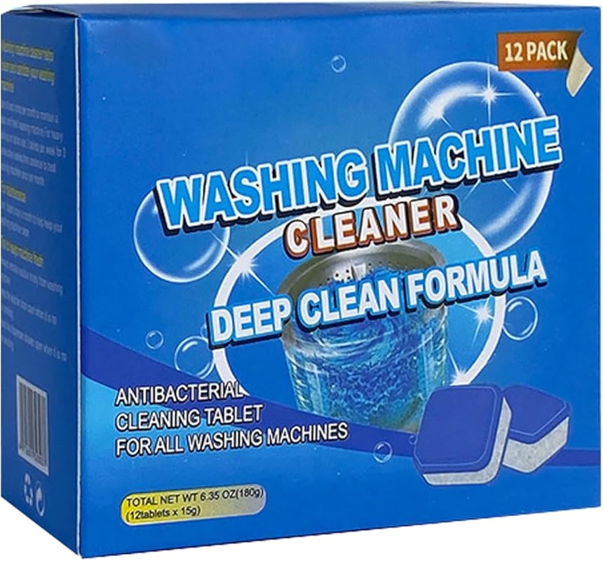 6 Count Washing Machine Cleaner Tablets: Cleans Front & Top Load Washe