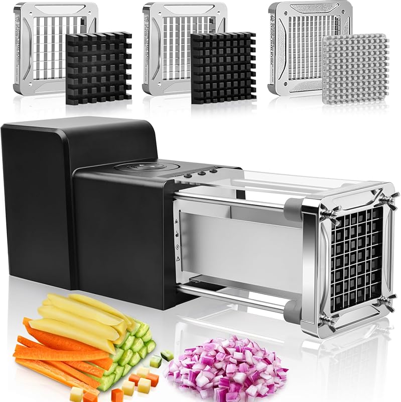Sopito Electric French Fry Cutter, Stainless Steel Vegetable Slicer wi