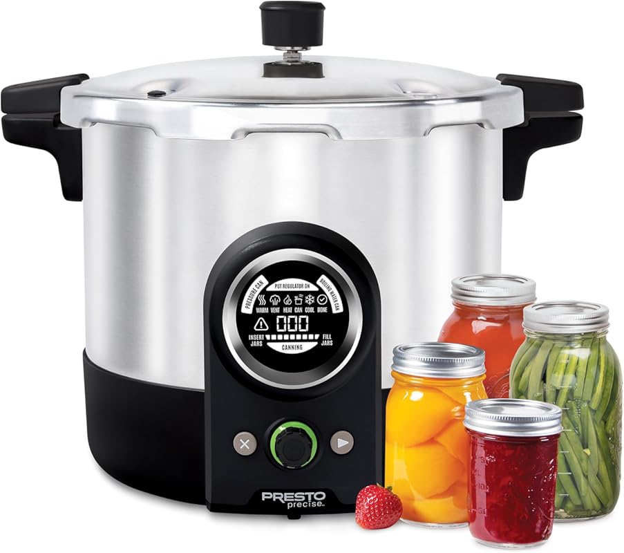Presto 02154 Precise 16-Quart Digital Pressure Canner for Safe Home Ca