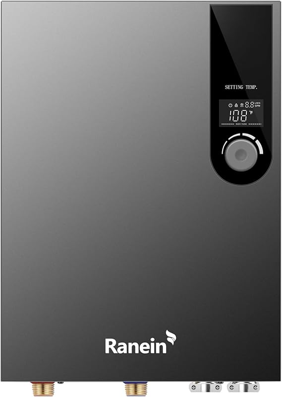 Ranein GEN II 27kW 240V Whole House Electric Tankless Water Heater wit