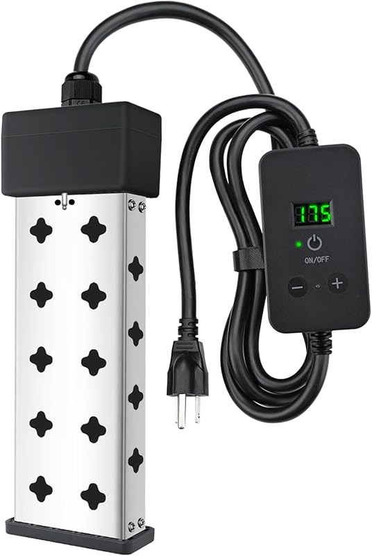 1800W Portable Immersion Water Heater: Real-Time Temp Display & Thermo