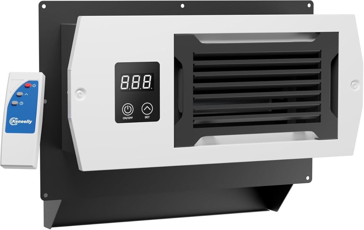 Ultra Quiet Through Wall Exhaust Fan WVF200 with Remote Temp Control f