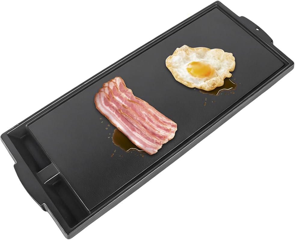 W10432544 Cast Iron Griddle Plate Replacement for Whirlpool, KitchenAi