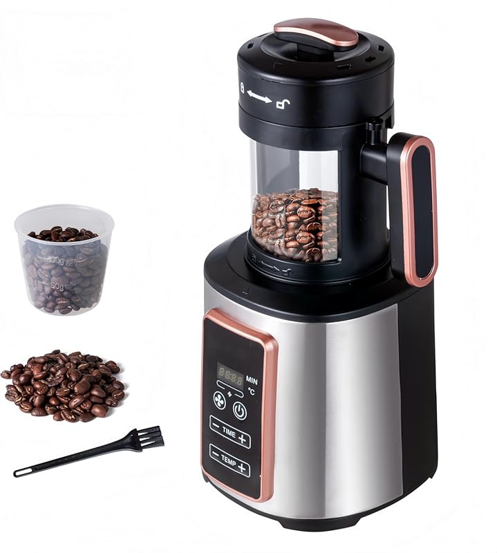 Electric 100g Air Coffee Roaster for Home Use: 1500W, Adjustable Temp/