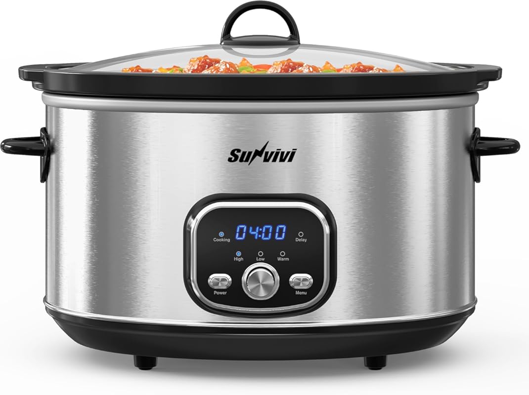 8.5-Quart Programmable Portable Multi-Cooker with Delay Function, Digi