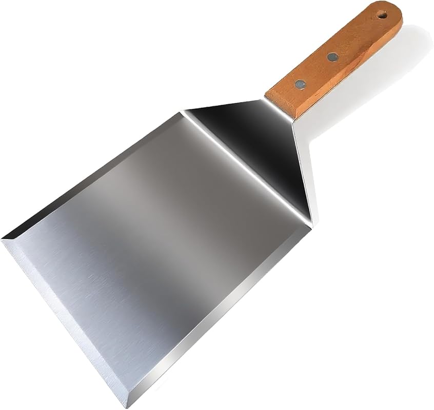 Premium Extra Wide Smash Burger Spatula 6x5 Inch