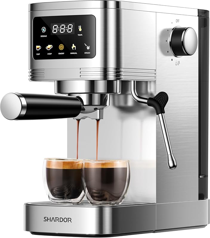 SHARDOR Professional 20 Bar Espresso Machine with Milk Frother, Touchs